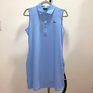 J. Lindeberg Sky Blue Gold Dress